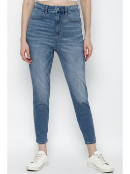 American Eagle - Women Blue Next Level Curvy Highest Waist Jegging