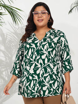 Martini - Women Green Floral Top