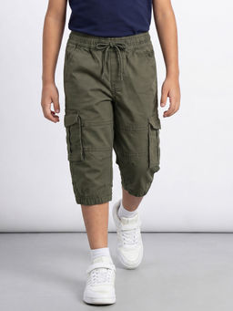 Allen Solly - Boys Dark Grey Regular Fit Solid Trouser