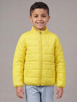 Allen Solly - Boys Yellow Solid Jacket