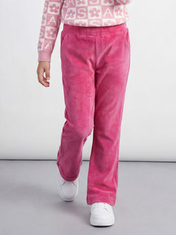 Allen Solly - Girls Pink Solid Trousers