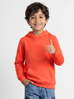 Allen Solly - Boys Orange Graphic Sweatshirt