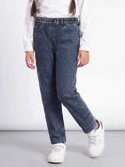 Allen Solly - Girls Blue Solid Jeans