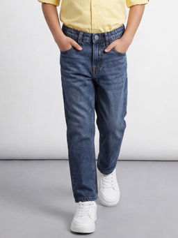 Allen Solly - Boys Blue Solid Jeans