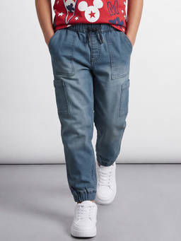 Allen Solly - Boys Blue Solid Jeans