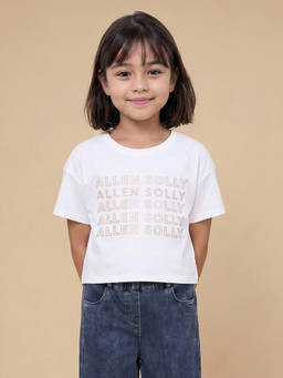 Allen Solly - Girls White Graphic Print Casual T-Shirt