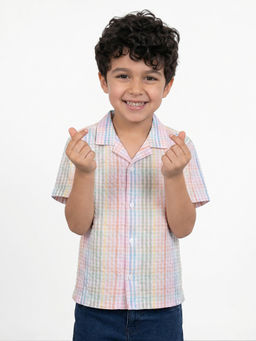 Allen Solly - Boys Multi-Colour Check Casual Shirt