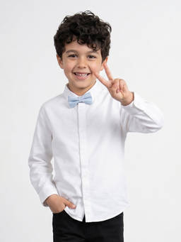 Allen Solly - Boys White Solid Party Shirt