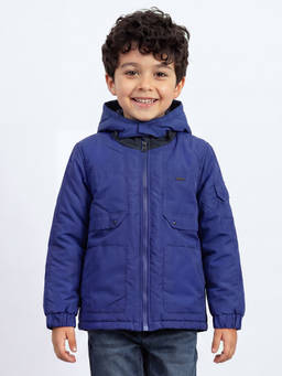 Allen Solly - Boys Blue Solid Jacket