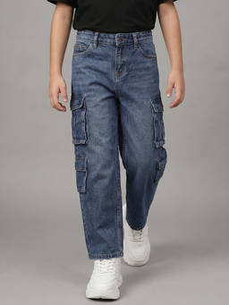 Allen Solly - Blue Solid Slim Jeans