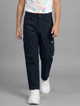 Allen Solly - Boys Navy Solid Trousers