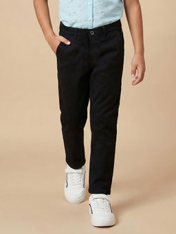 Allen Solly - Boys Black Solid Trouser