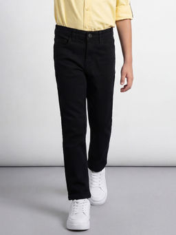 Allen Solly - Boys Black Regular Fit Jeans