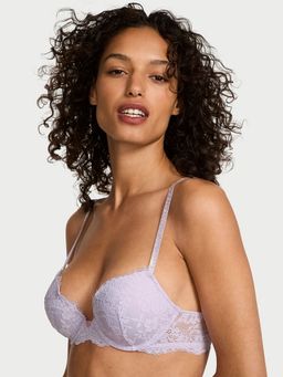 Victoria's Secret - Purple Dream Angels Twinkle Strap Lace Push-Up Bra