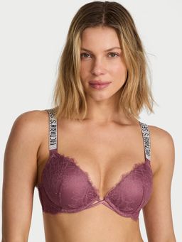 Victoria's Secret - Purple Very Sexy Shine Strap Lace Push-Up Bra
