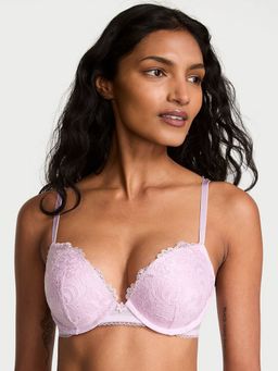 Victoria's Secret - Lavender Dream Angels Vintage Blossom Embroidery Push-Up Bra
