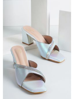 SCENTRA - Spain Embellished Blue Block Sandals