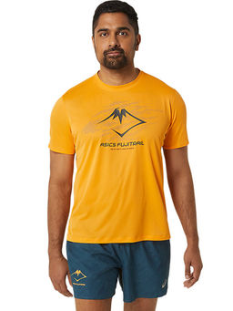 ASICS - Fuji Trail Logo Ss Men Yellow T-Shirt