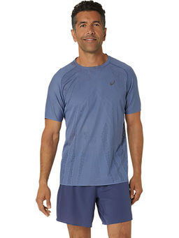ASICS - Meta Run Ss Men Blue T-Shirt