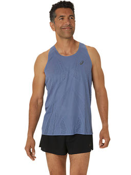 ASICS - Meta Run Men Blue Sleeveless Tank