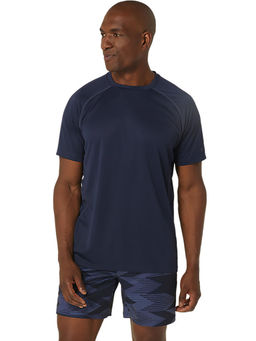 ASICS - Vented Knit Ss Men Blue T-Shirt