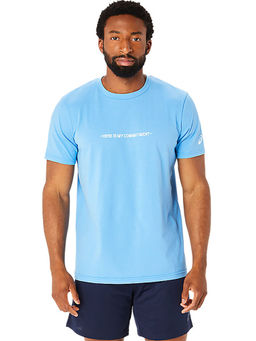 ASICS - Message Knit Ss Men Blue T-Shirt