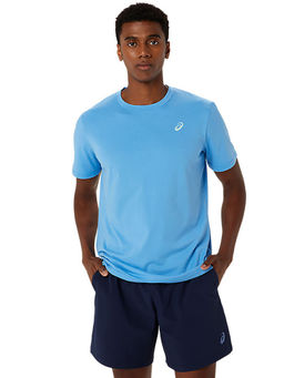 ASICS - Spiral Embroidery Men Blue T-Shirt