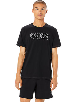 ASICS - Hex Graphic Cotton Blend Ss Men Black T-Shirt