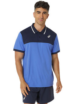 ASICS - Court Men Blue Polo T-Shirt