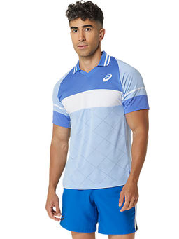 ASICS - Match Men Blue Polo T-Shirt