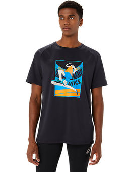 ASICS - Track Event Graphic Men Black T-Shirt