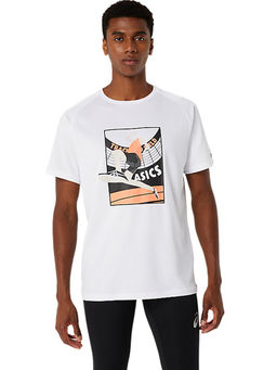ASICS - Track Event Graphic Men White T-Shirt