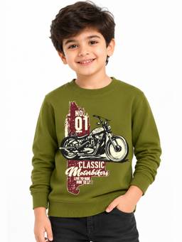 Kuchipoo - Boys Regular Fit Winterwear Sweatshirt
