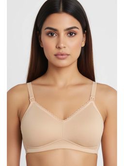 Zivame - Double Layered Regular Wired 3/4th Coverage Maternity Bra - Toasted Almond