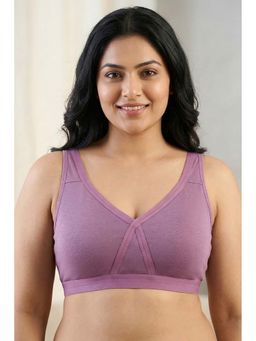 Zivame - True Curv Double Layered Non Wired Full Coverage Super Support Bra - Valerian