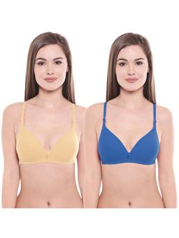 Bodycare - Pack Of 2 Lightly Padded T-Shirt Bra - Multi Color