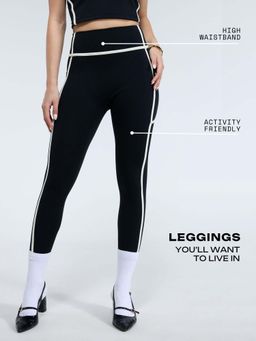 Cava Athleisure - Black Aerial Contrast Leggings