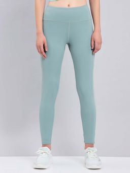 Technosport - Aqua Women Solid Slim Fit Sports Tights with Elastic Lite for Yoga and Fitness