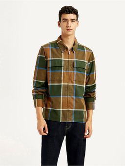 Levi's - Men's Checkered Relaxed Fit Flannel Shirt