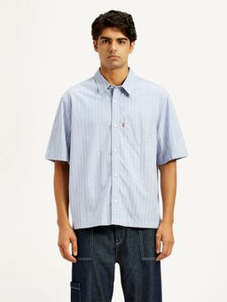 Levi's - Men's Blue Stripes Shirt