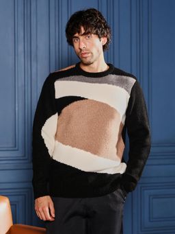 Campus Sutra - Men's Jacquard Pullover Sweater