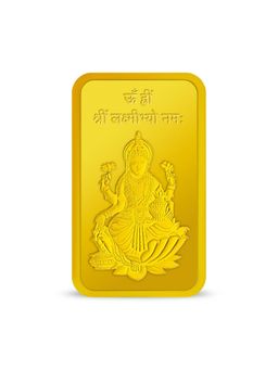 Kundan - 10 gm 24kt (999.9) Lakshmi Ji Gold Bar