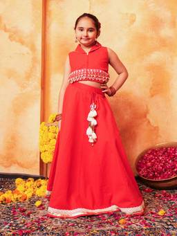 Lil Pitaara - Pure Cotton Lehenga Choli set