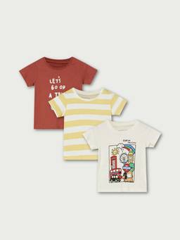 max - Boys Printed T-Shirt - Pack of 3