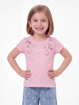 max - Girls Floral Print T-shirt