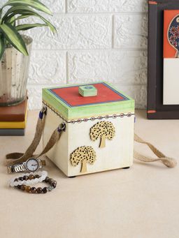 VarEesha - Colors of Joy Hand Painted Big Wooden Decorative Box