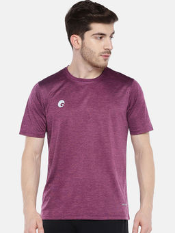 Omtex - Sports T-shirt Round Neck And Half Sleeves For Men Purple