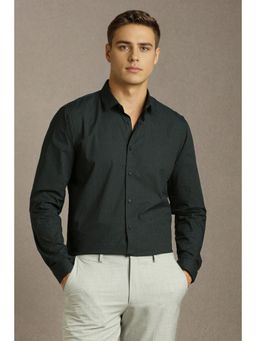 Louis Philippe - Men Green Print Full Sleeves Casual Shirt