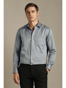 Louis Philippe - Men Grey Full Sleeves Formal Shirt