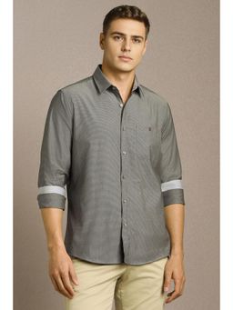 Louis Philippe - Men Grey Full Sleeves Casual Shirt
